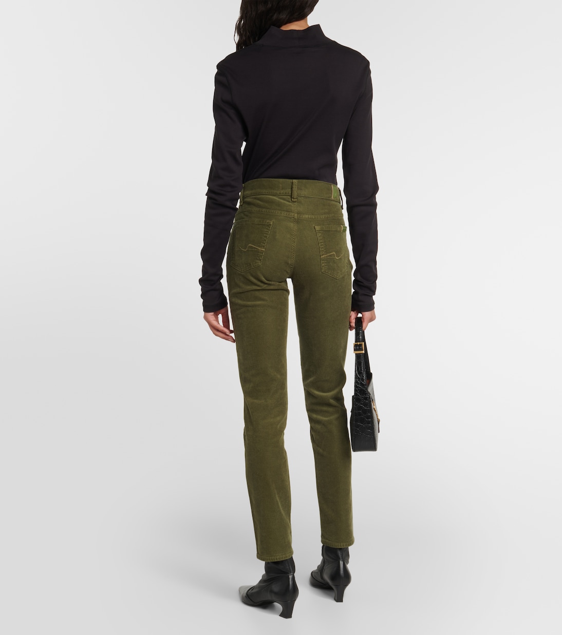 Roxanne mid-rise corduroy slim jeans | 7 For All Mankind