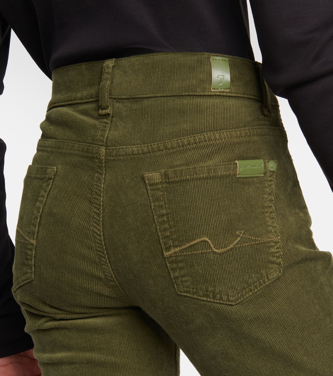 Roxanne mid-rise corduroy slim jeans | 7 For All Mankind