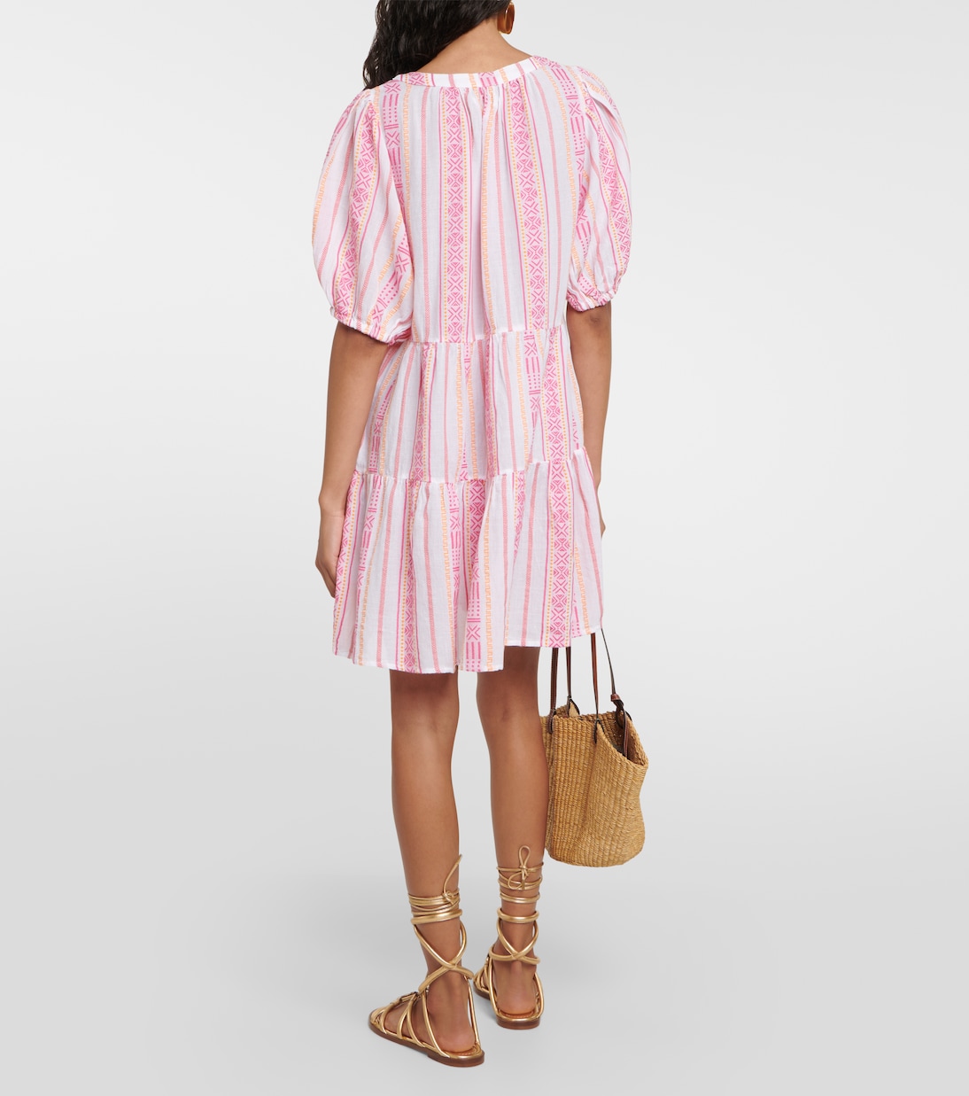 Monique jacquard cotton minidress | Velvet