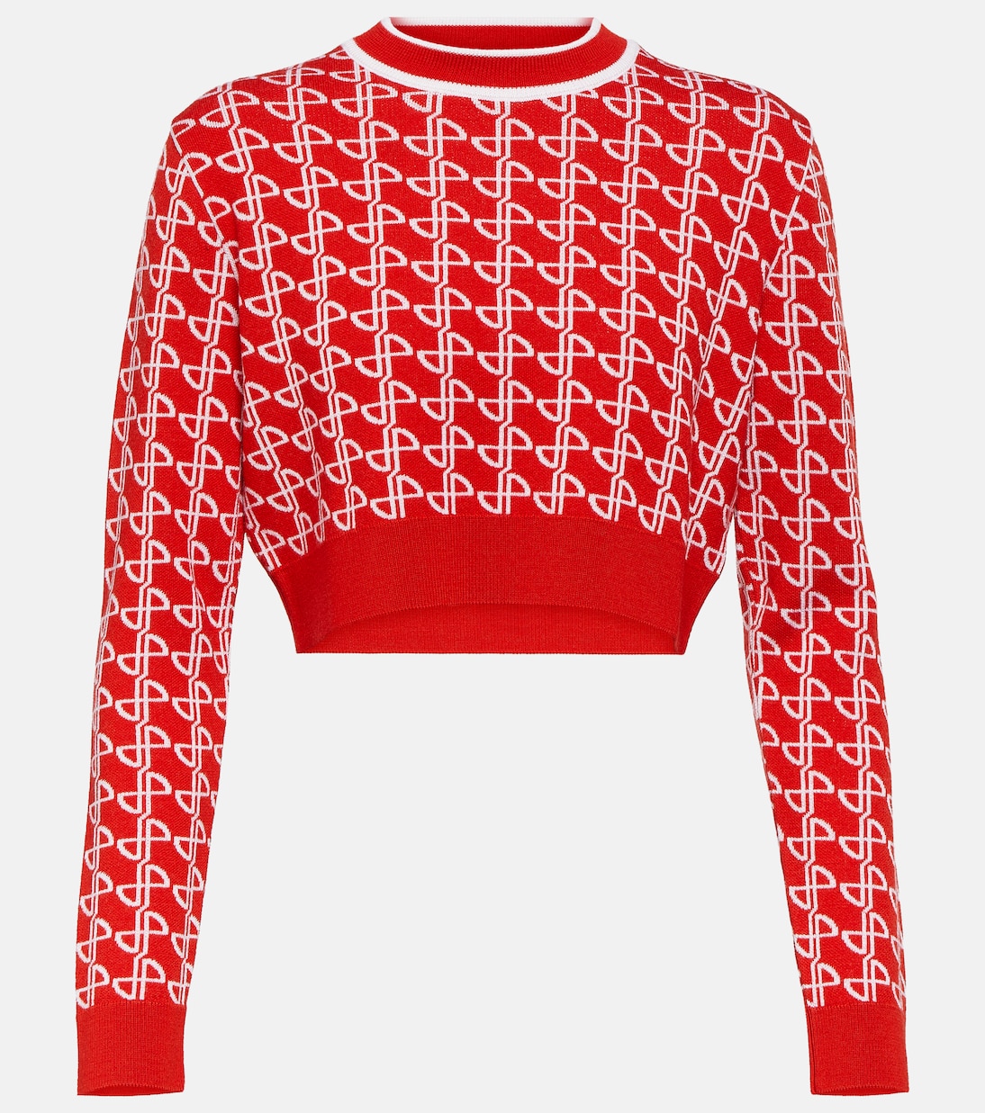 Jersey de lana con logo en jacquard | Patou