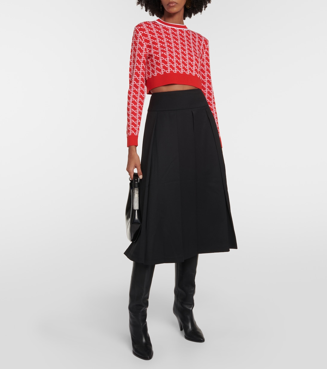 Jersey de lana con logo en jacquard | Patou
