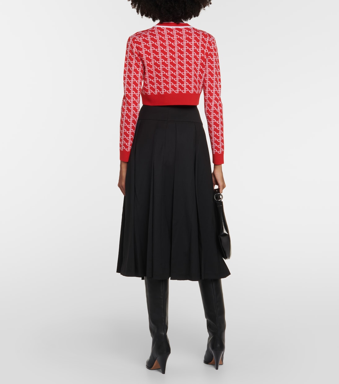 Jersey de lana con logo en jacquard | Patou
