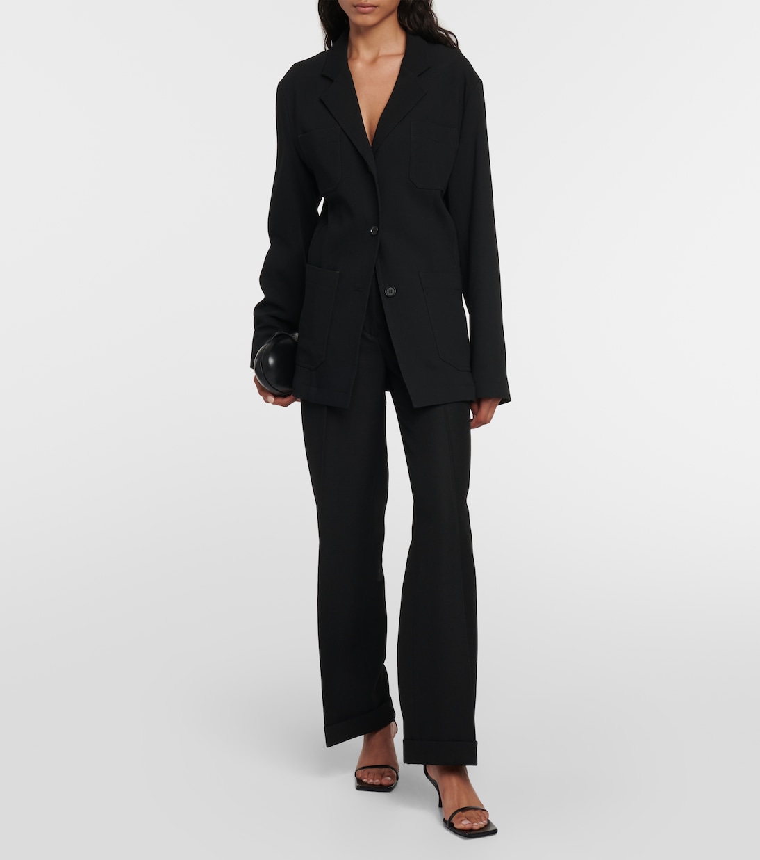 Pantaloni regular in misto lana | Toteme