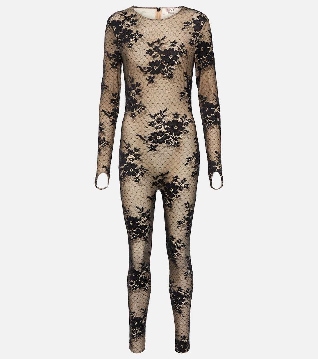 x N21 Pattie lace-paneled jumpsuit | Wolford