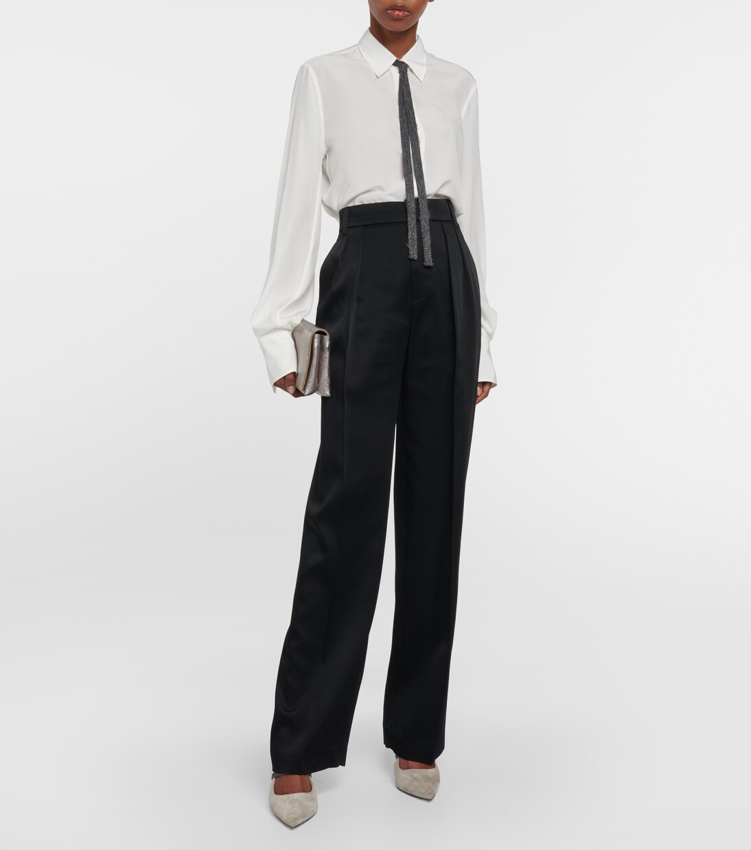 Pantaloni regular a vita media | Brunello Cucinelli