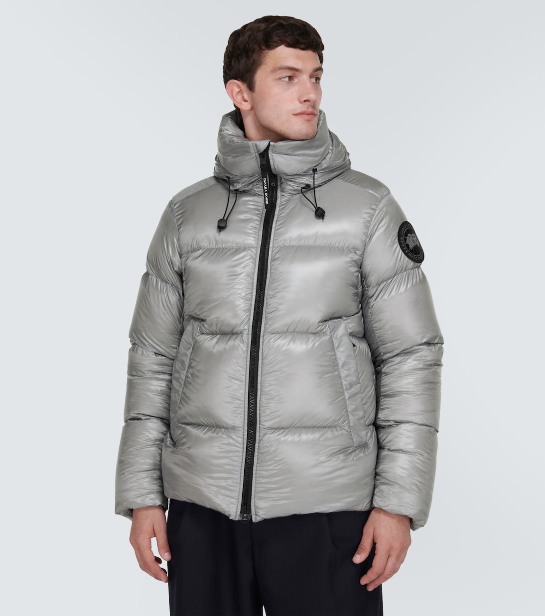 Black Label Crofton down jacket in grey Canada Goose Mytheresa