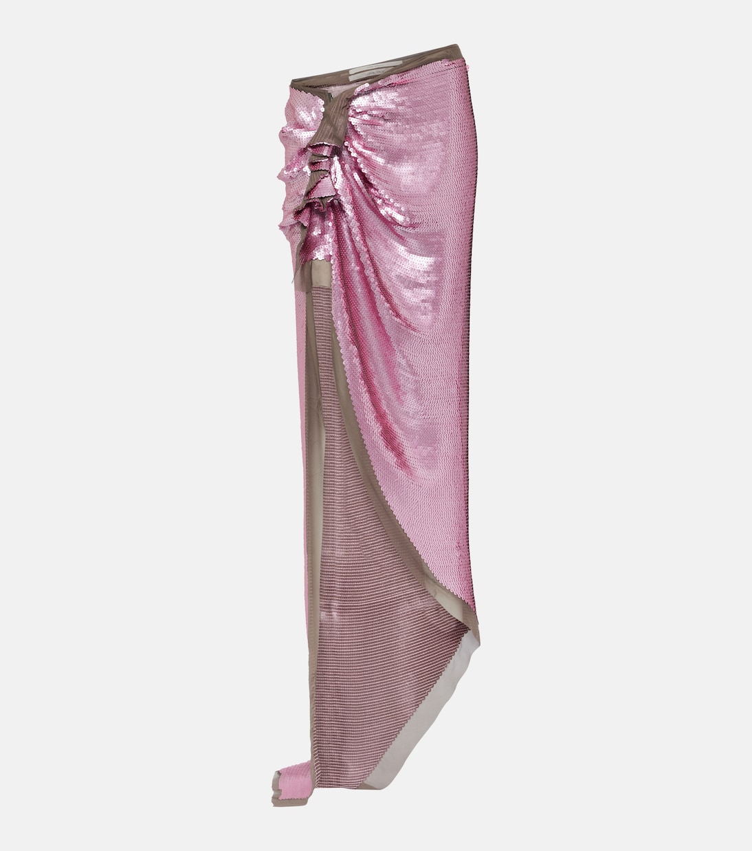 Gonna lunga Edfu in chiffon | Rick Owens