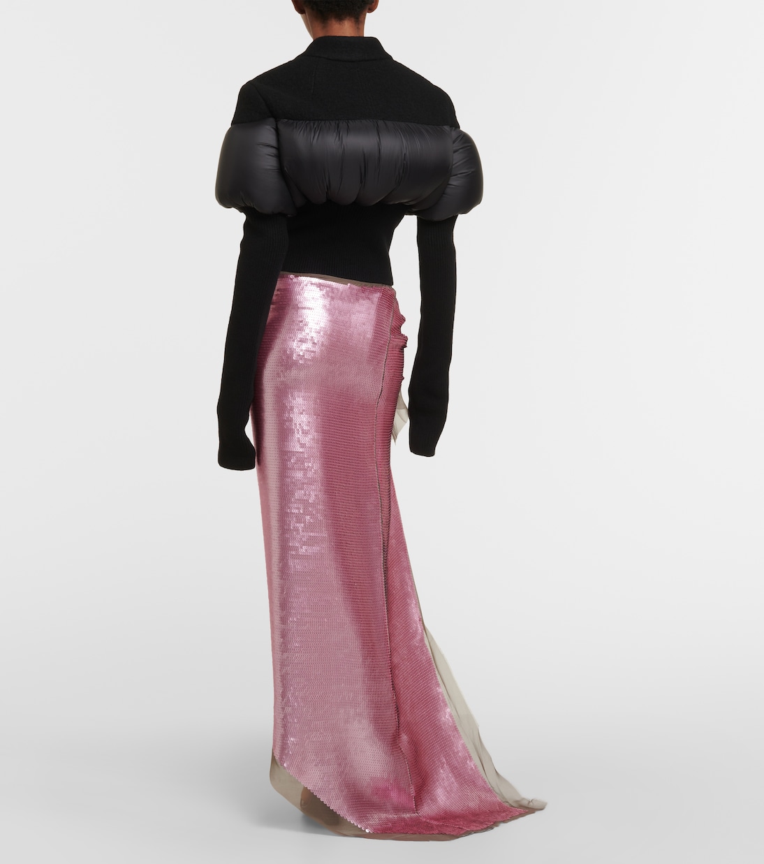 Gonna lunga Edfu in chiffon | Rick Owens