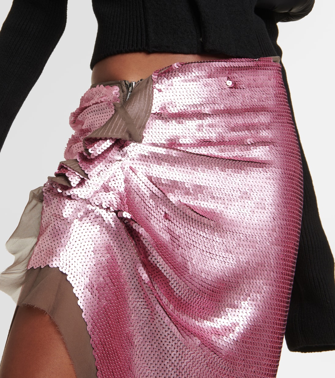 Gonna lunga Edfu in chiffon | Rick Owens
