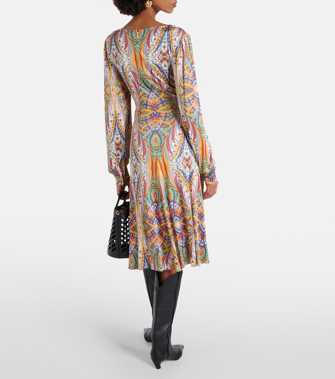 Abito midi in jersey con stampa | Etro