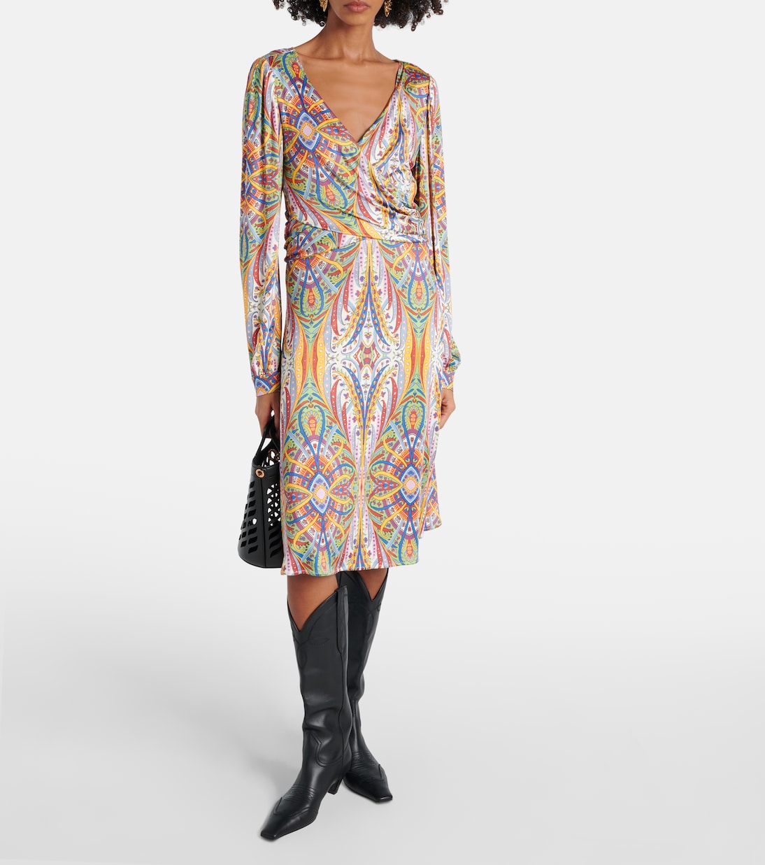 Abito midi in jersey con stampa | Etro
