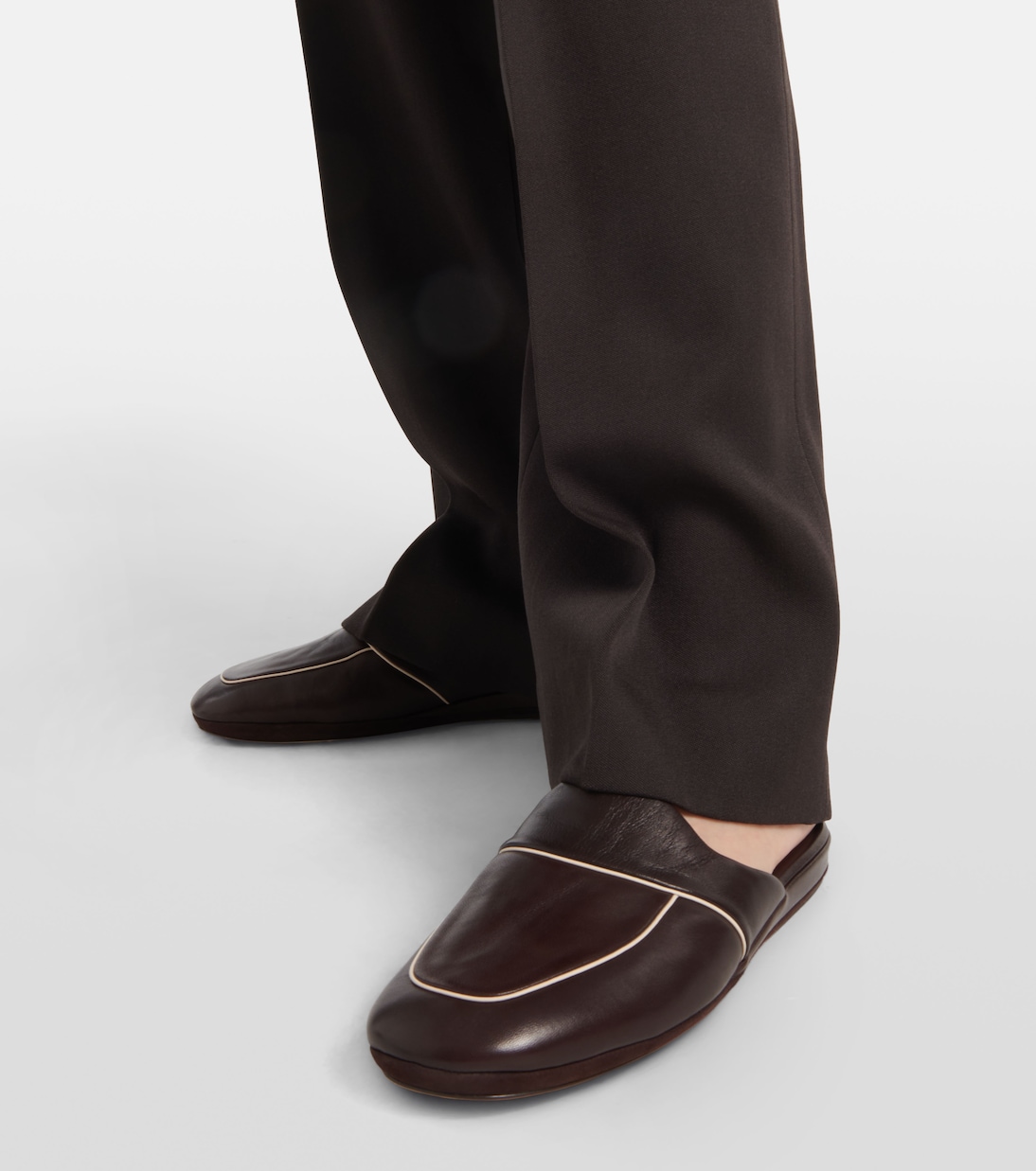 Slippers Beck in pelle  | The Row