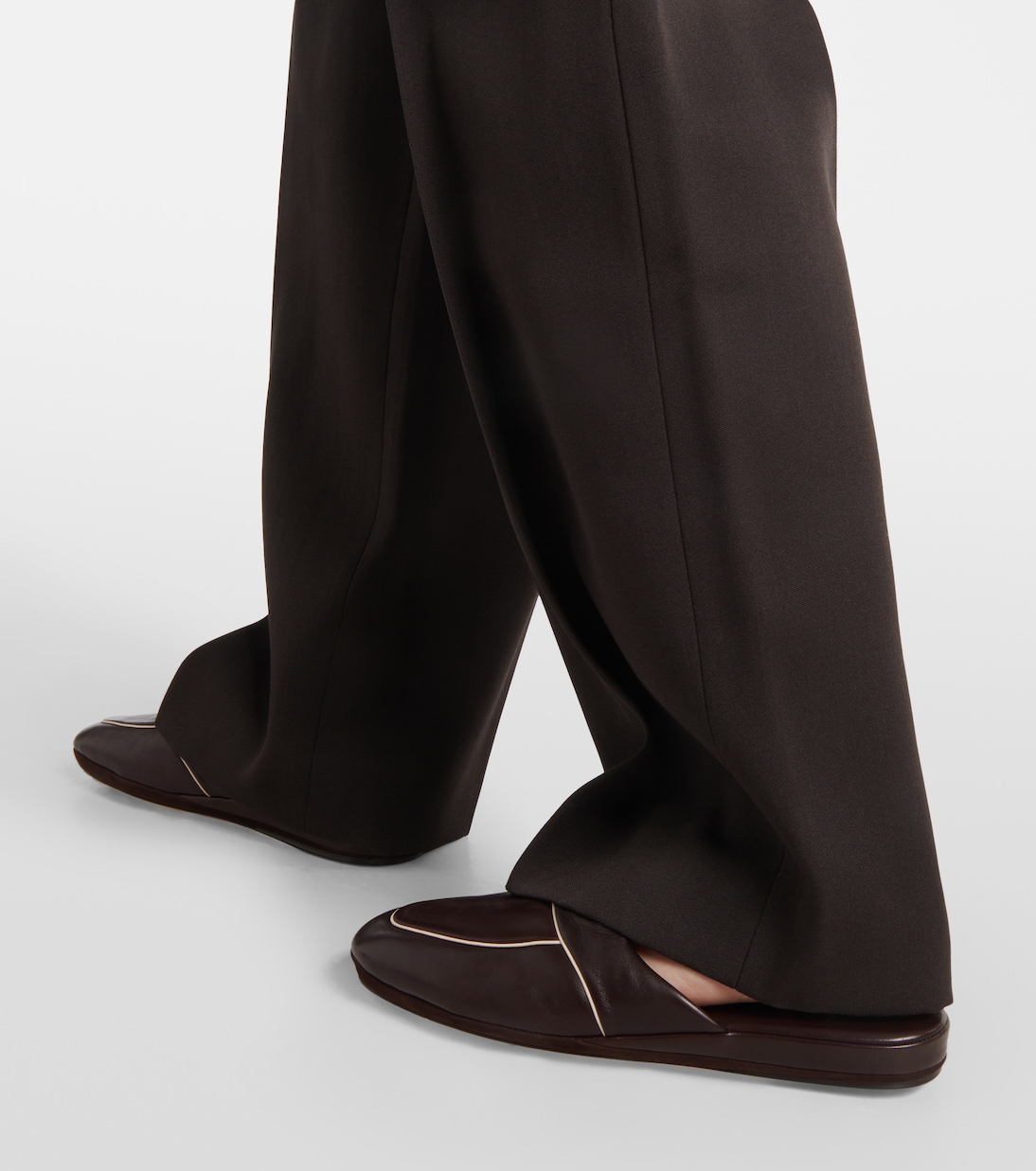 Slippers Beck in pelle  | The Row