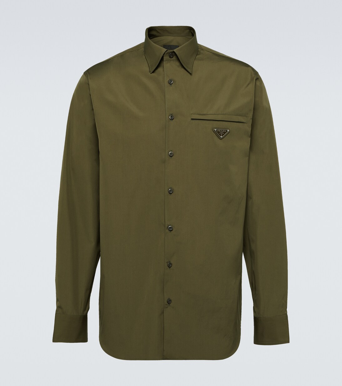 Camicia in cotone con logo | Prada