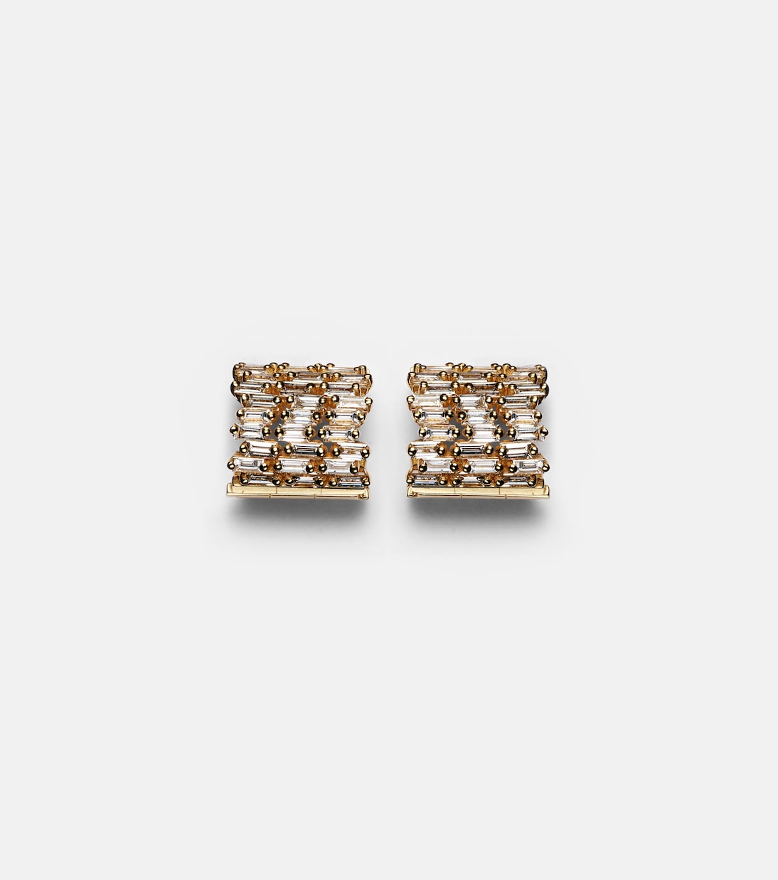 Orecchini in oro 18kt con diamanti firmati SUZANNE KALAN, perfetti per giovani trendy