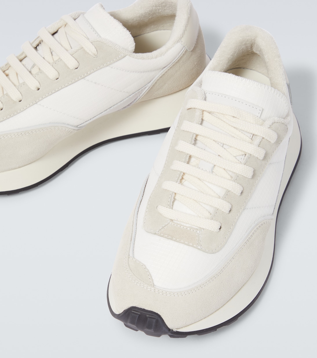 Track Classic suede sneakers in white Common Projects Mytheresa