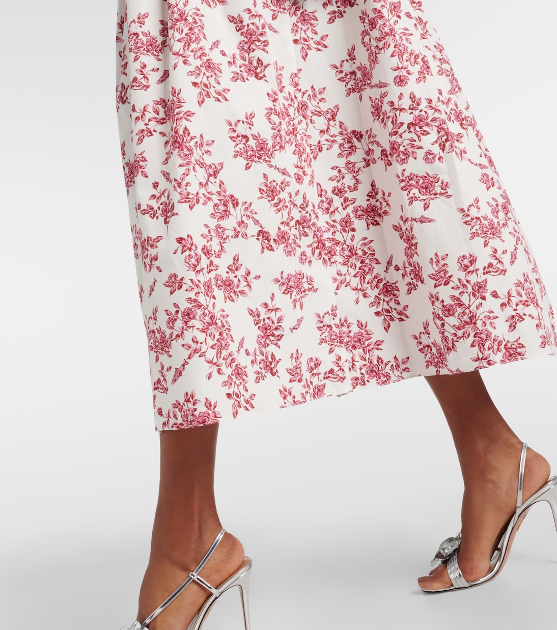 Bedrucktes Midikleid Elowen aus Baumwolle | Emilia Wickstead