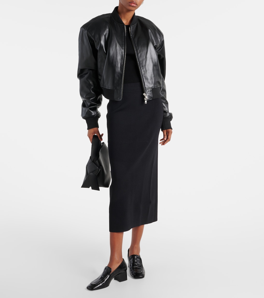 Bomberjacke Micky aus Lederimitat | The Frankie Shop