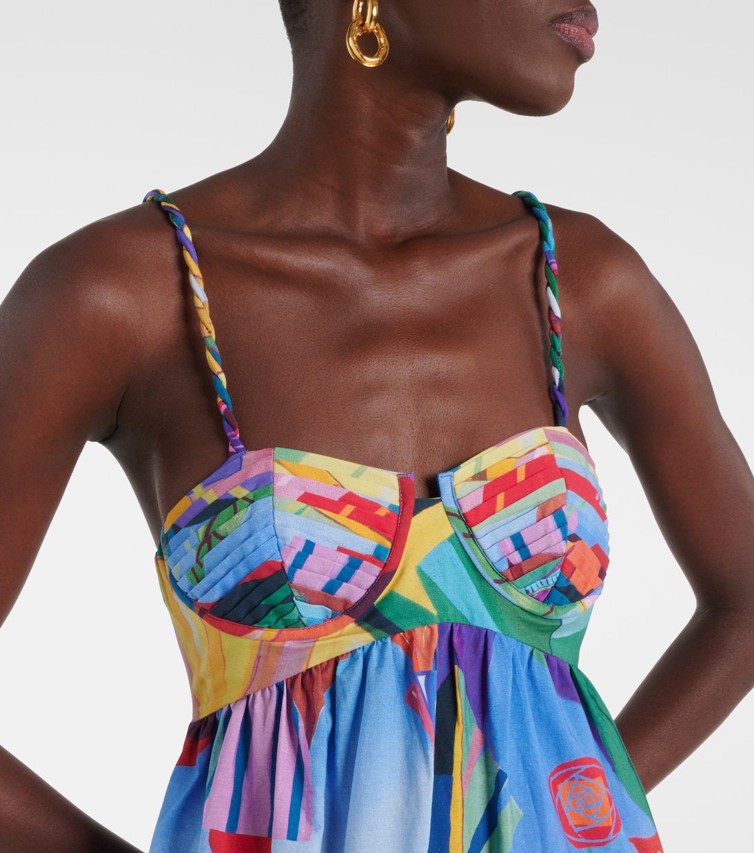 Maxikleid Tropical Scenario aus Baumwolle | Farm Rio