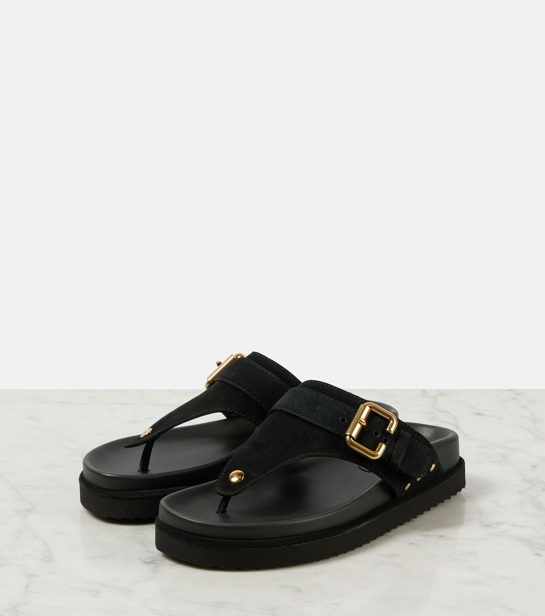 Sandali infradito Nil in suede | Chloé