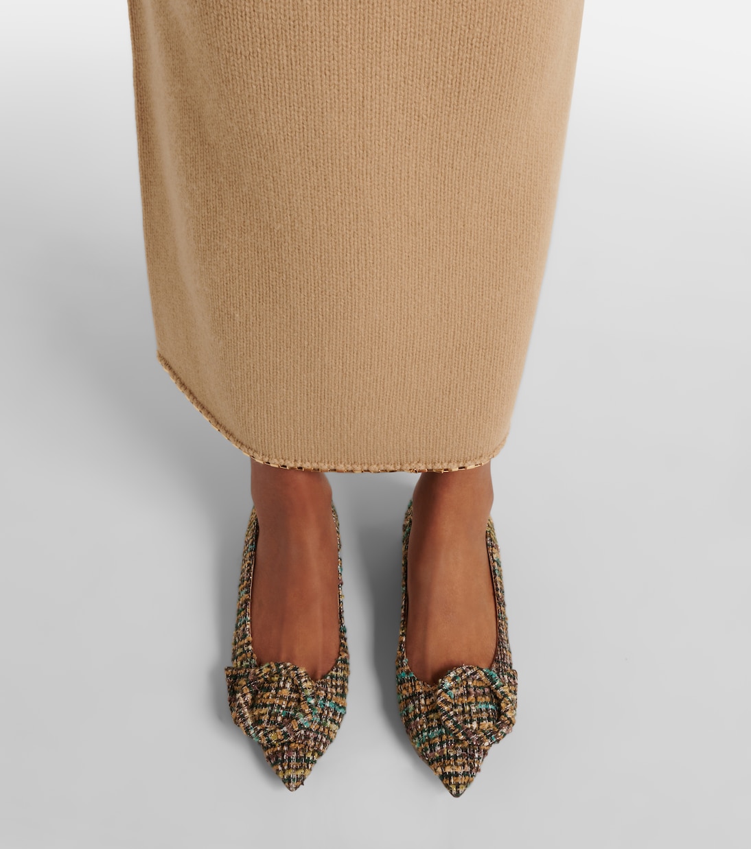 Ballerine Venezia in bouclé | Gianvito Rossi