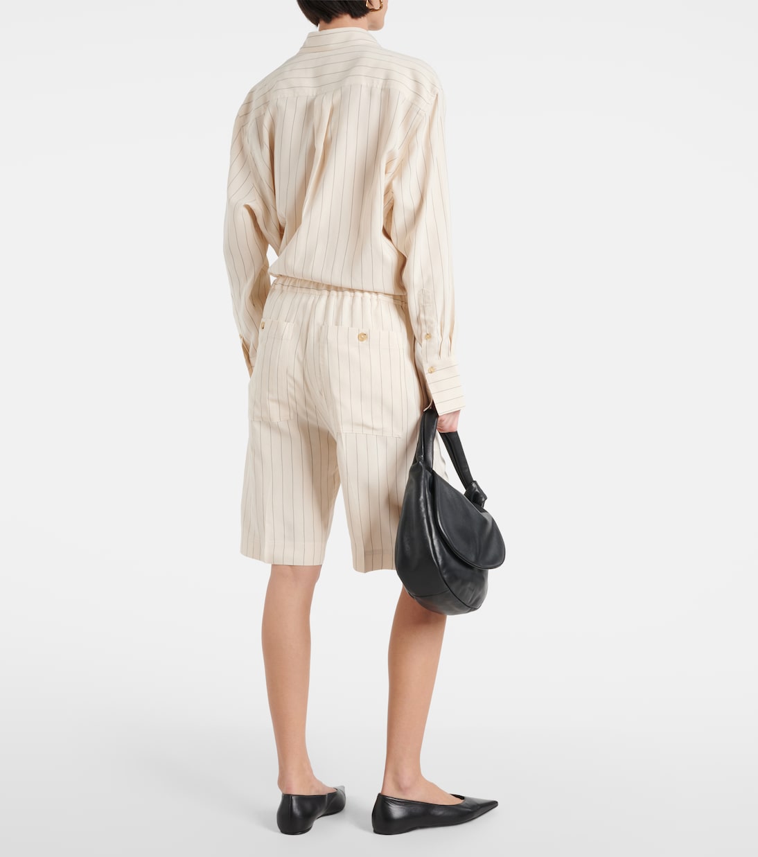 Shorts in twill a righe | Toteme