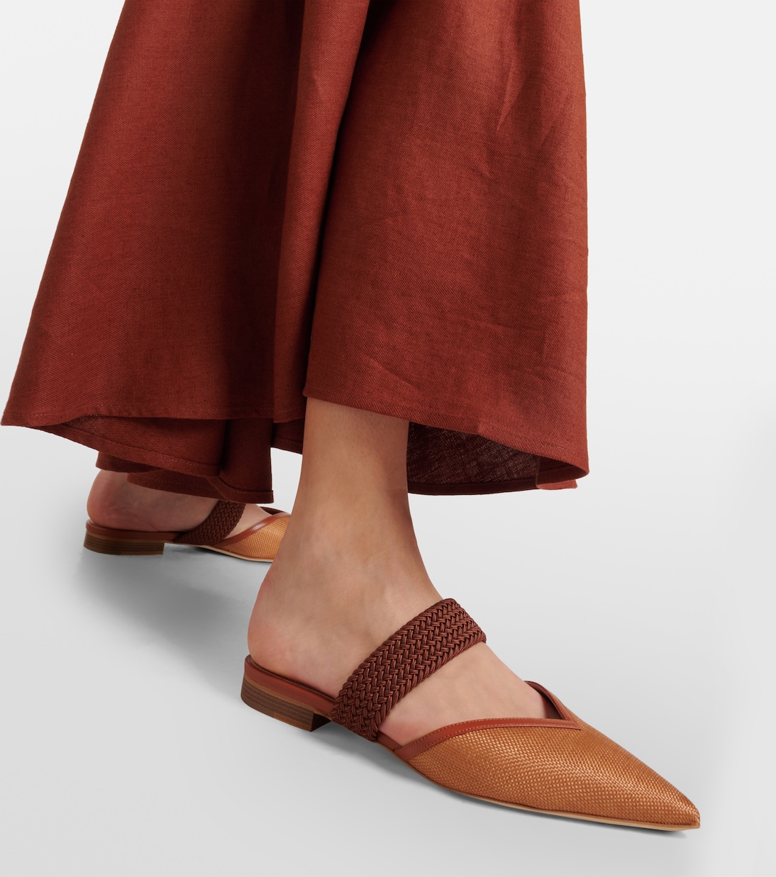 Slippers Manu aus Raffiabast | Malone Souliers