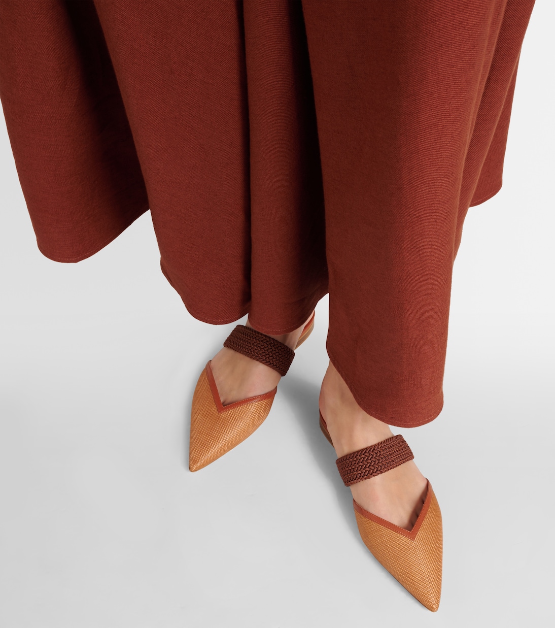 Slippers Manu aus Raffiabast | Malone Souliers