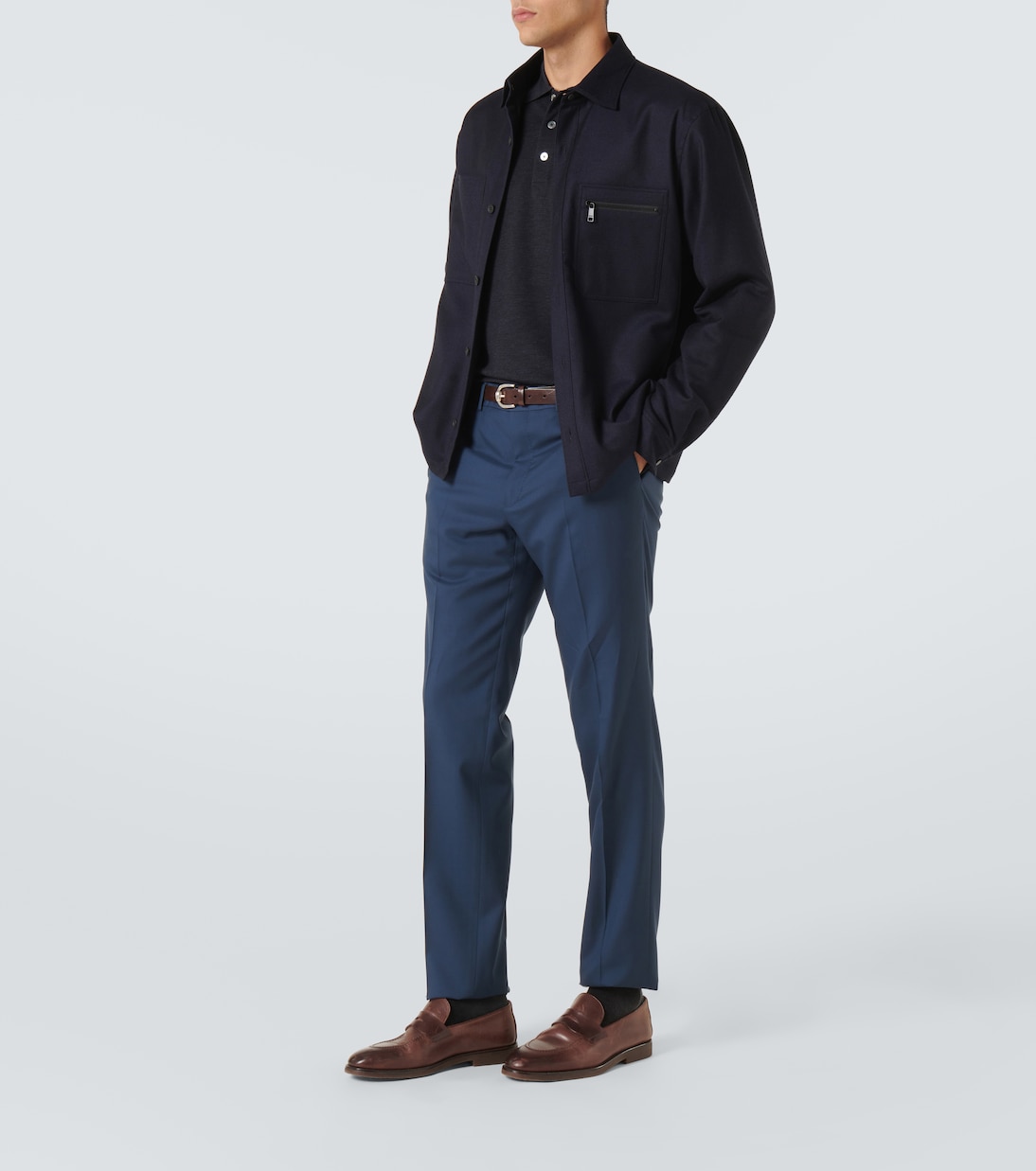 Hemdjacke aus Wolle | Zegna