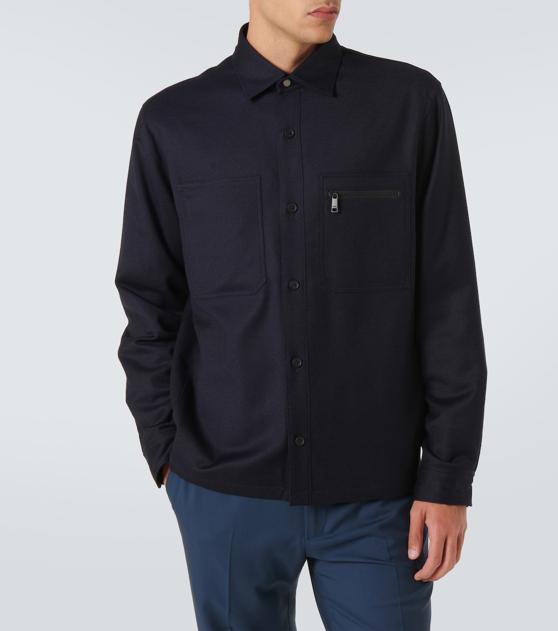 Hemdjacke aus Wolle | Zegna
