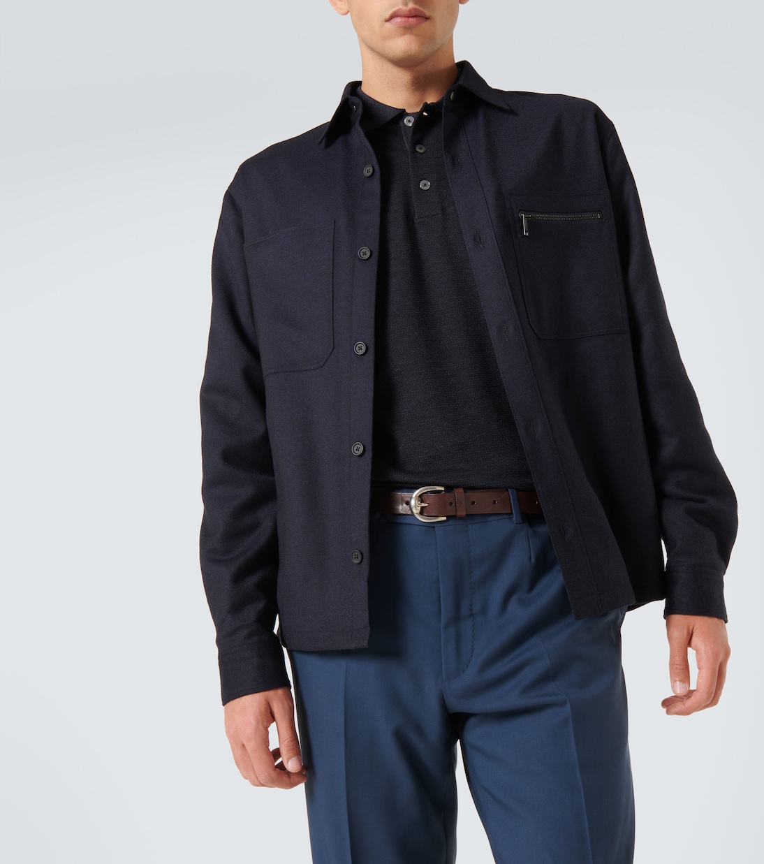 Hemdjacke aus Wolle | Zegna