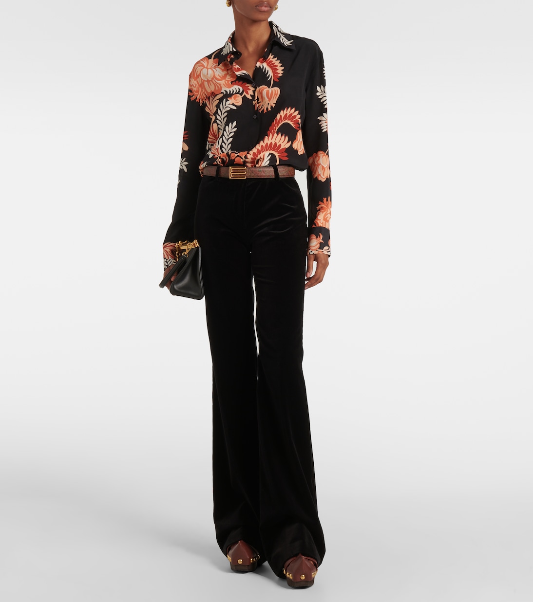 Blusa in crêpe de chine di seta   | Etro
