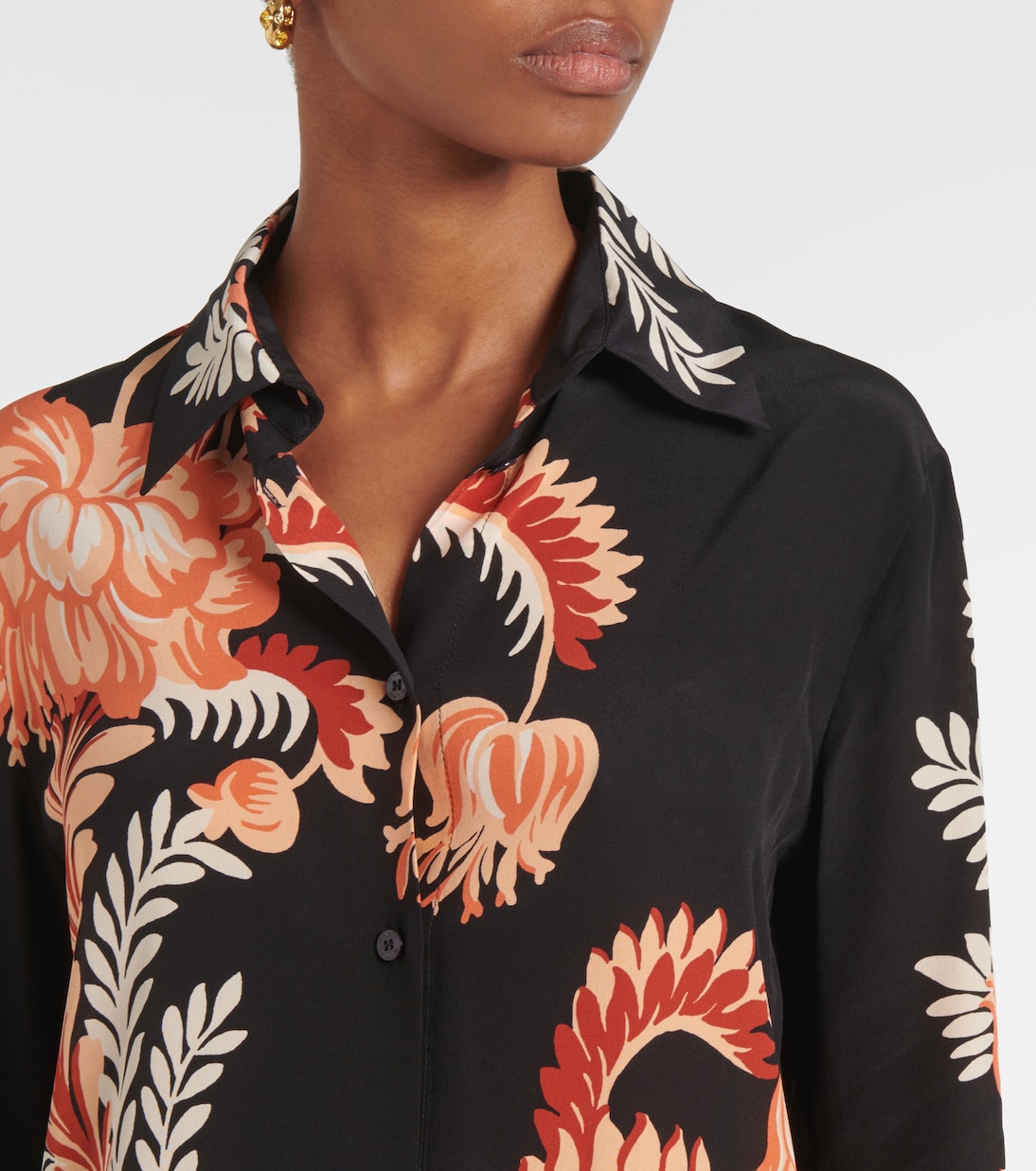 Blusa in crêpe de chine di seta   | Etro