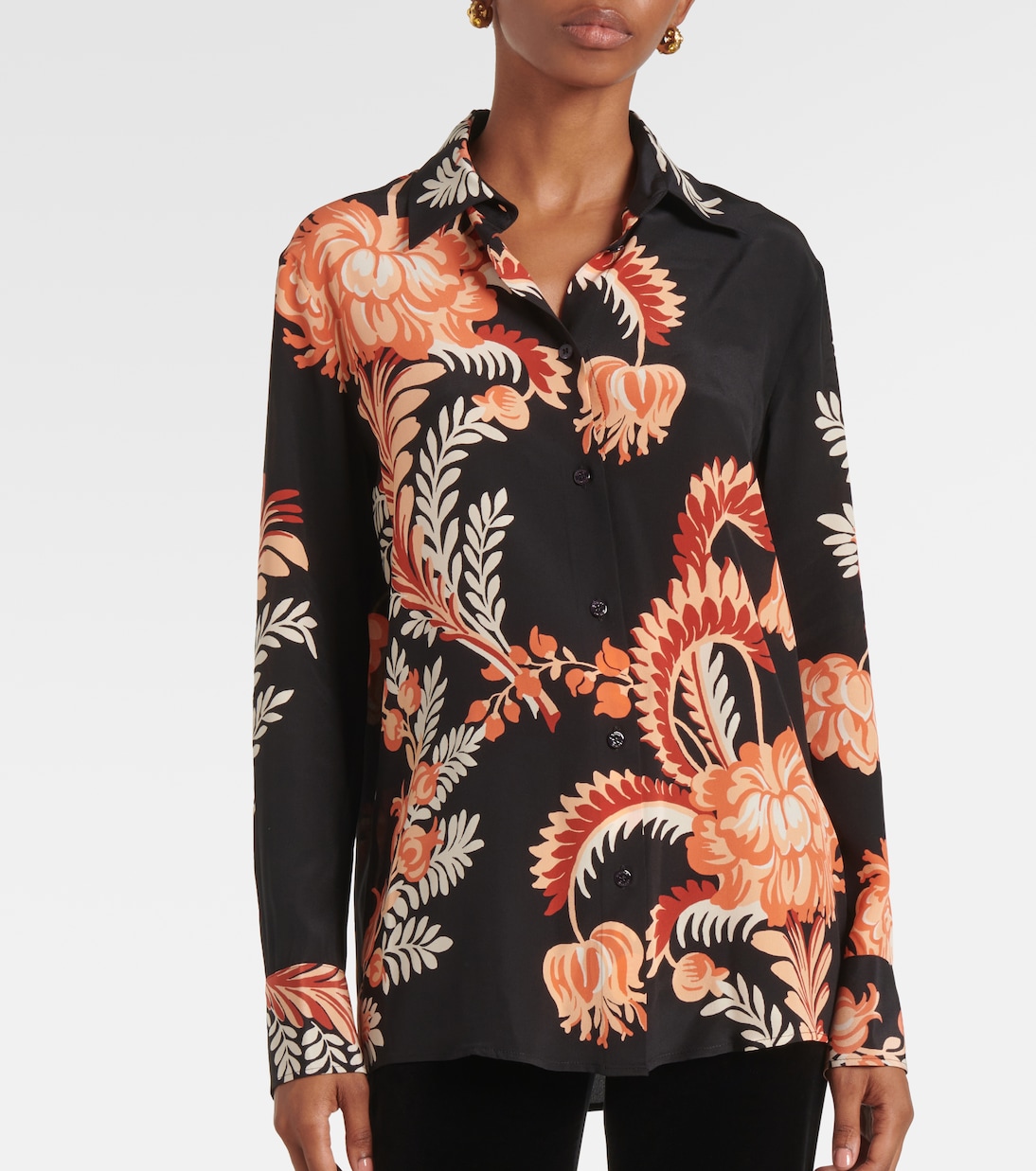 Blusa in crêpe de chine di seta   | Etro