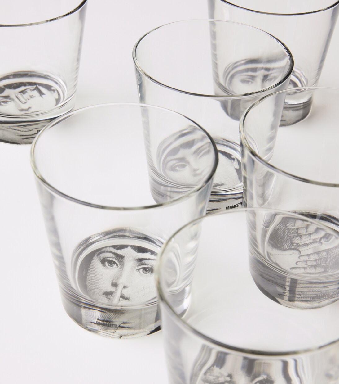 Tema e Variazioni set of 6 glasses | Fornasetti