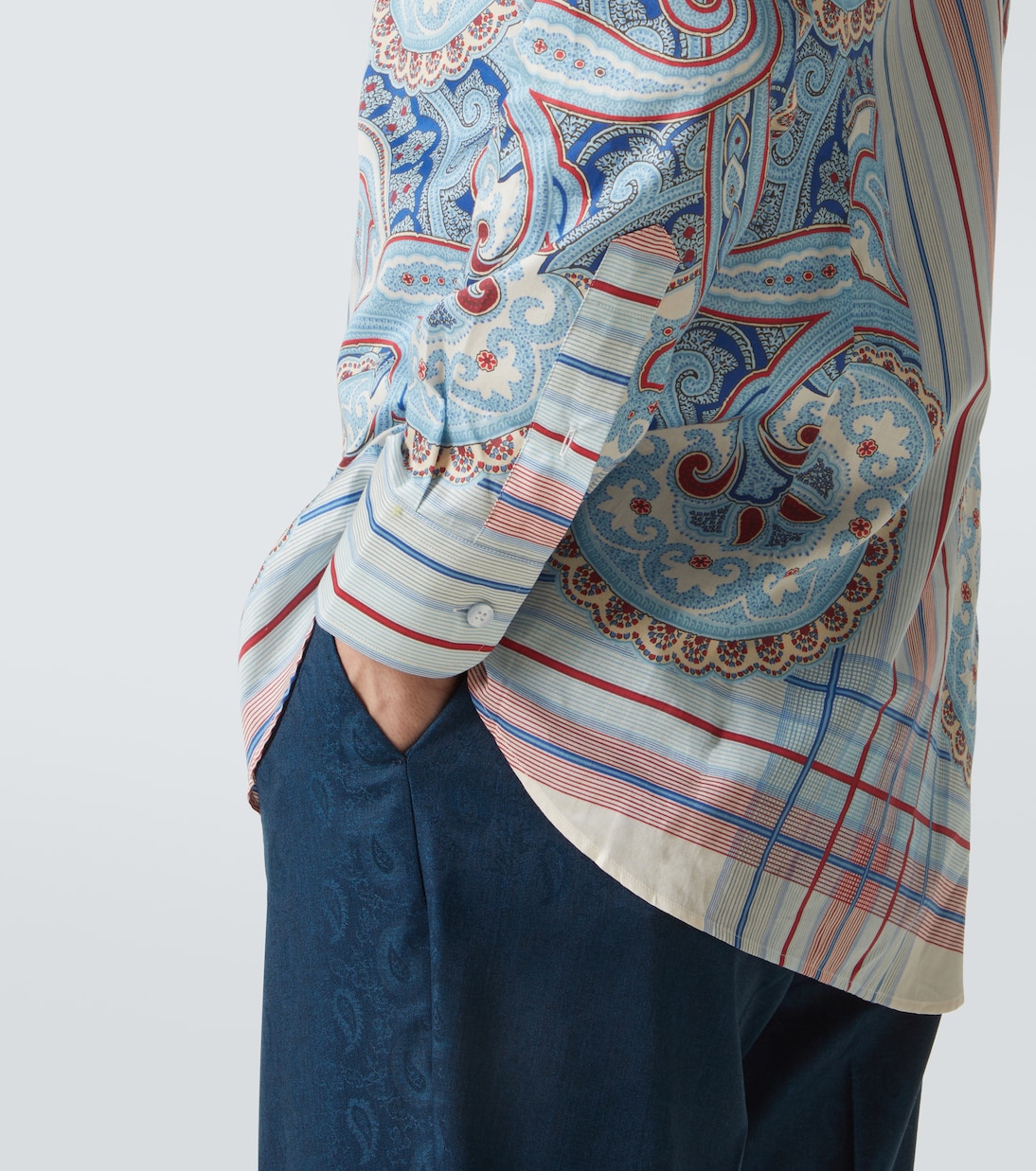 Camicia in cotone con stampa paisley | Etro