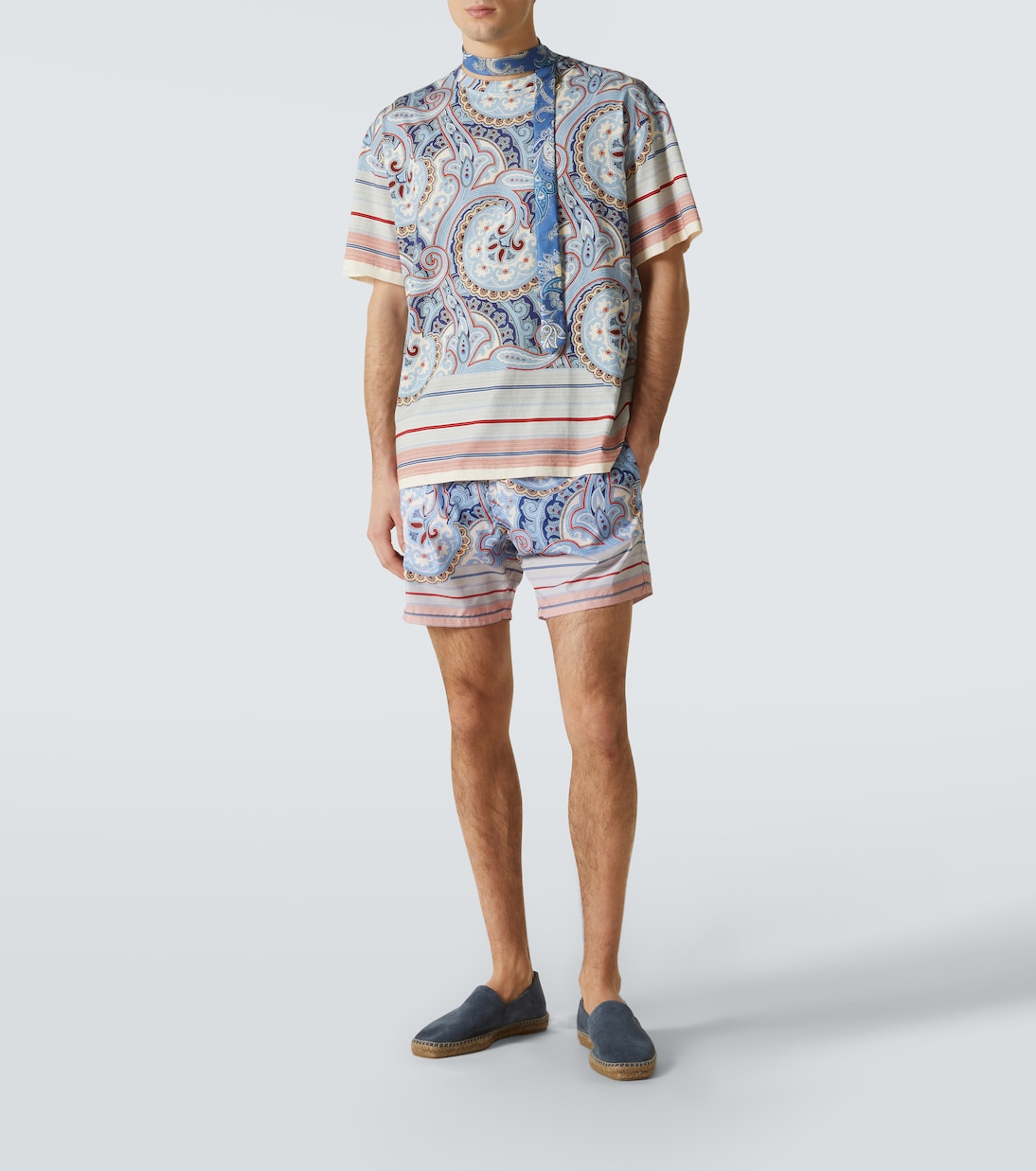 T-shirt in jersey di cotone con stampa | Etro