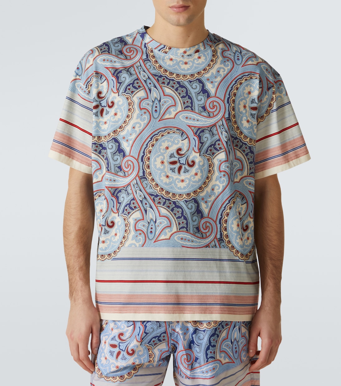T-shirt in jersey di cotone con stampa | Etro