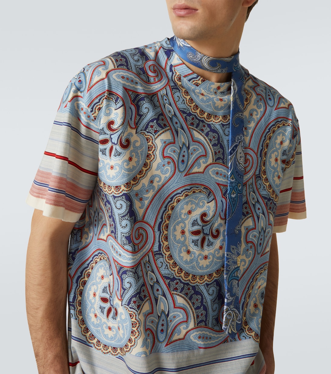 T-shirt in jersey di cotone con stampa | Etro