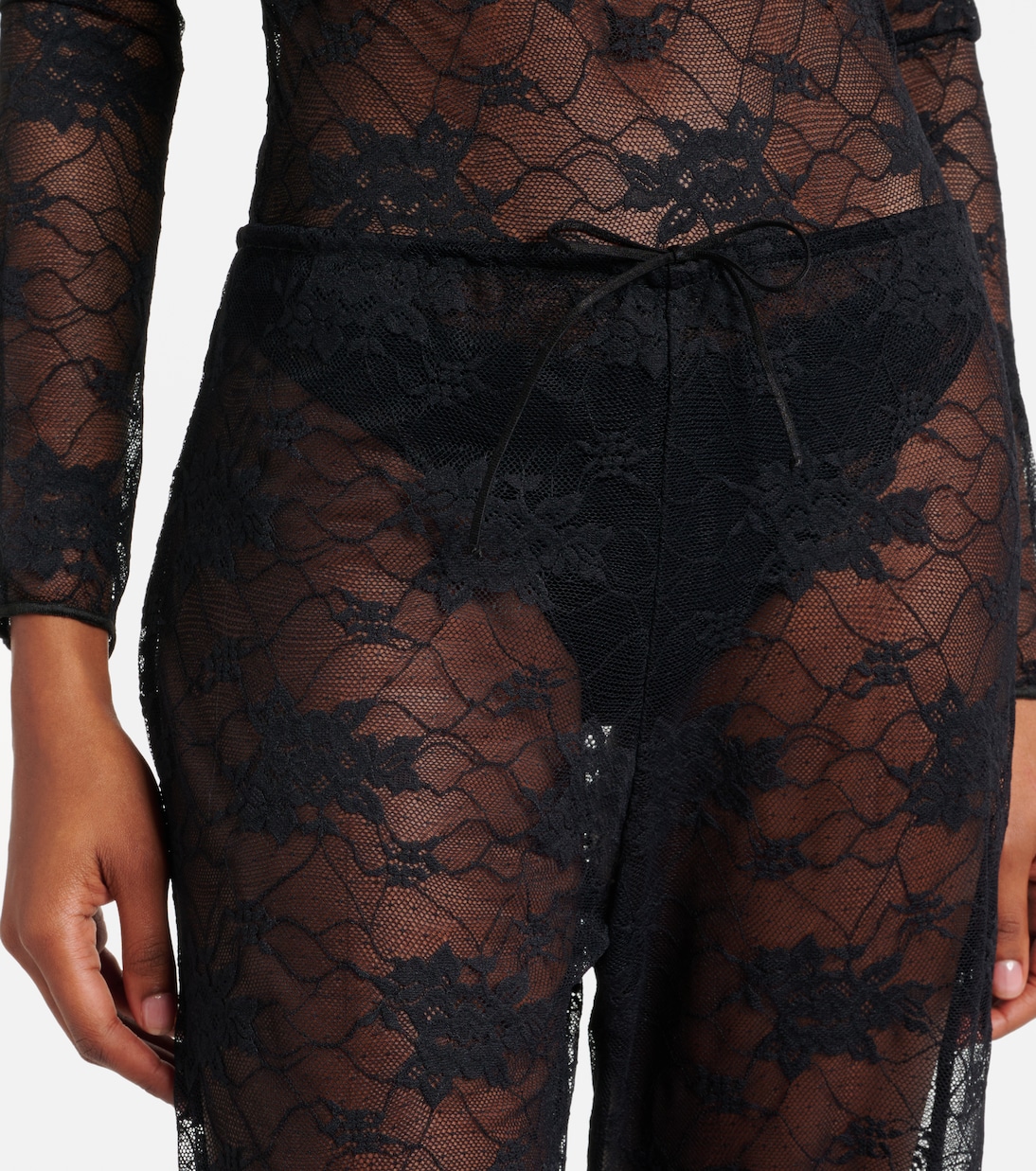 Pantaloni a gamba larga in pizzo | Oséree
