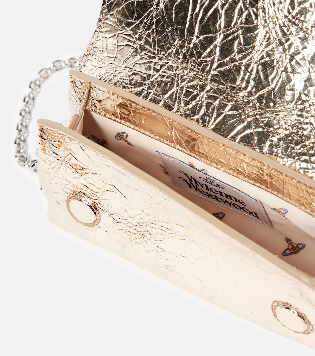Clutch Orb Mini in pelle metallizzata | Vivienne Westwood
