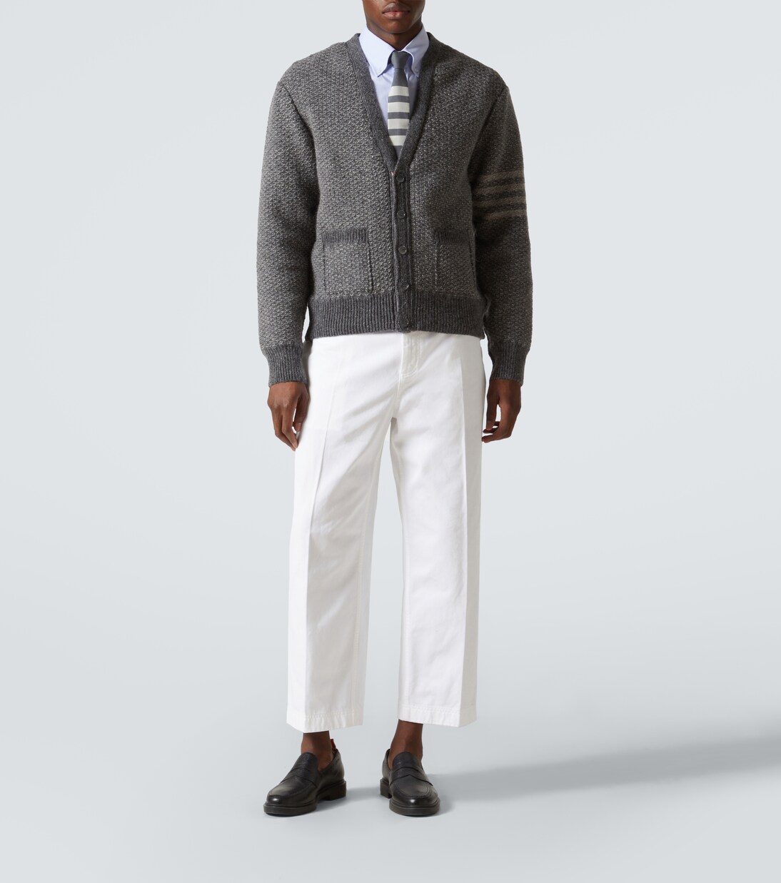 Donegal 4-Bar wool and mohair cardigan | Thom Browne