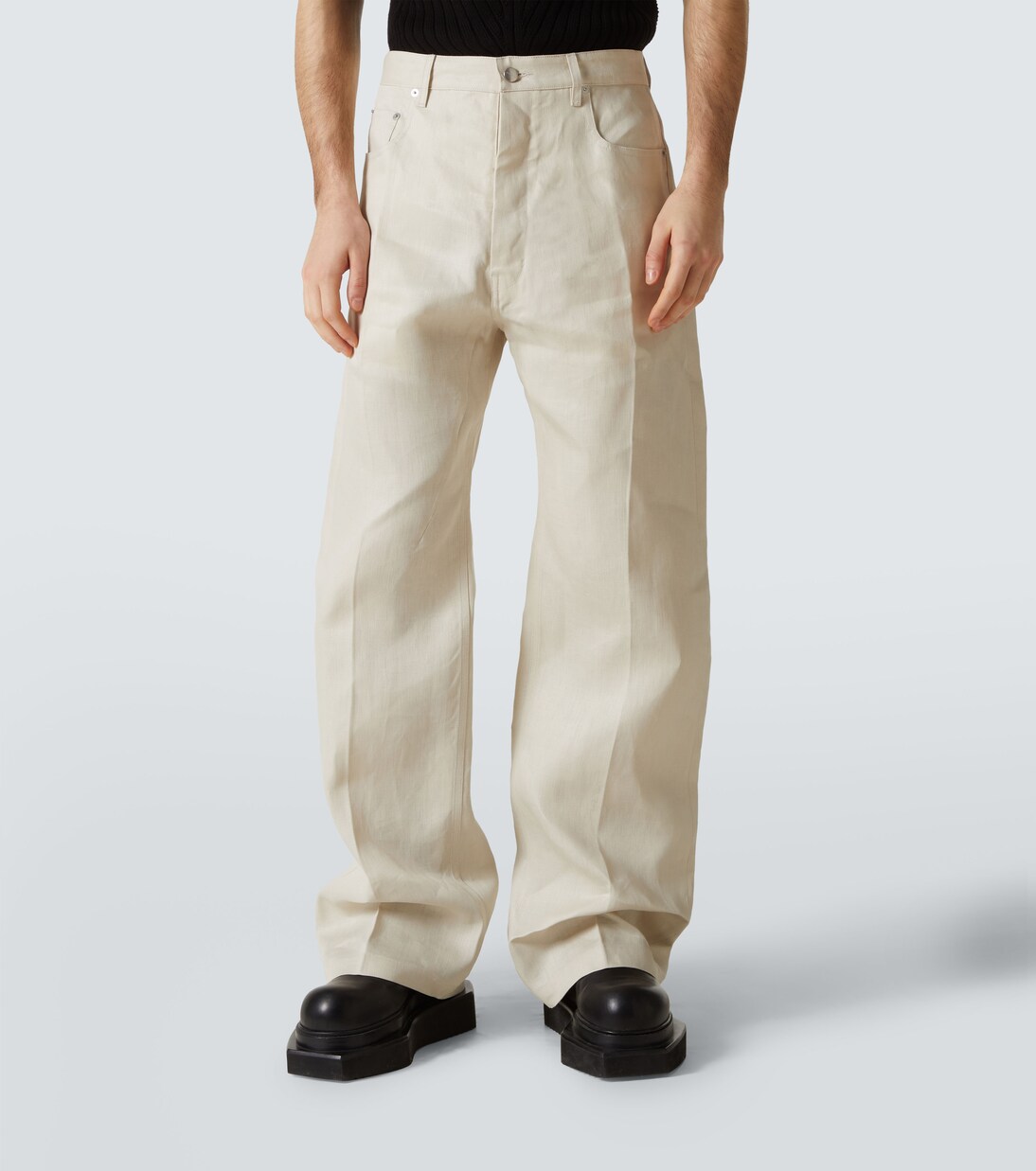 Weite Hose Geth aus Leinen-Twill | Rick Owens
