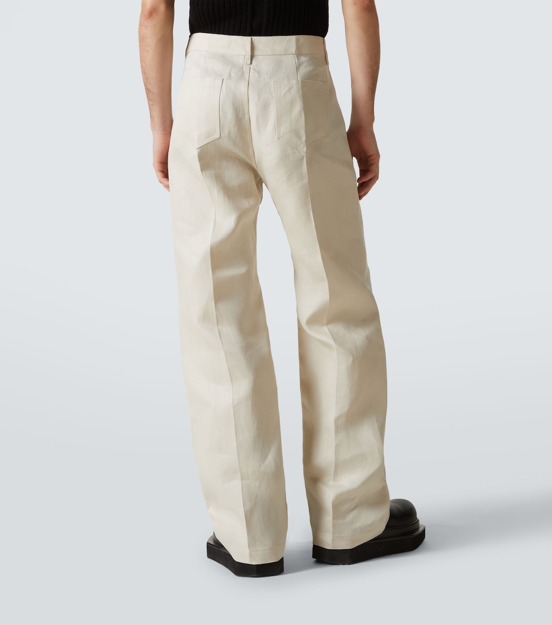 Weite Hose Geth aus Leinen-Twill | Rick Owens