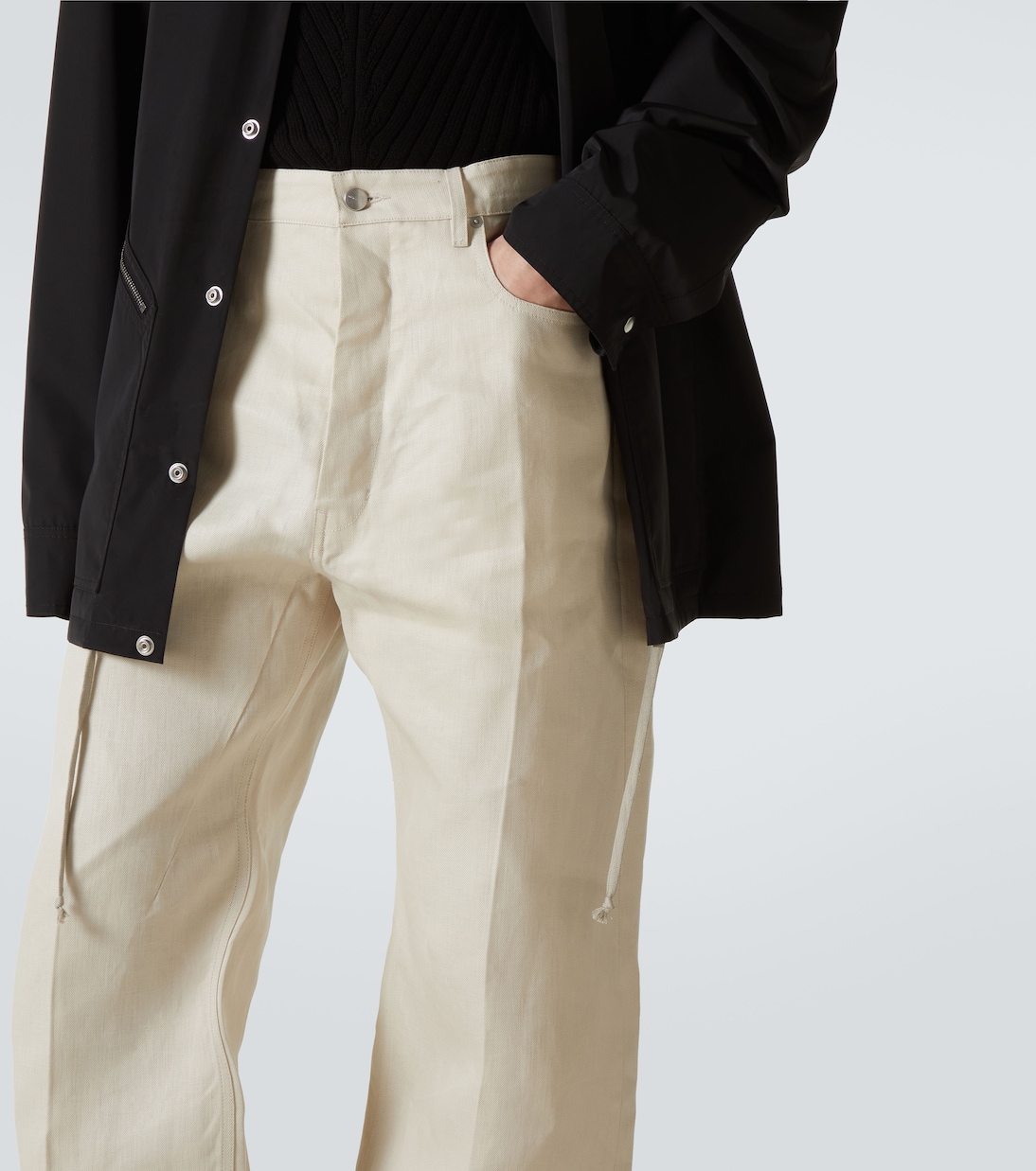 Weite Hose Geth aus Leinen-Twill | Rick Owens