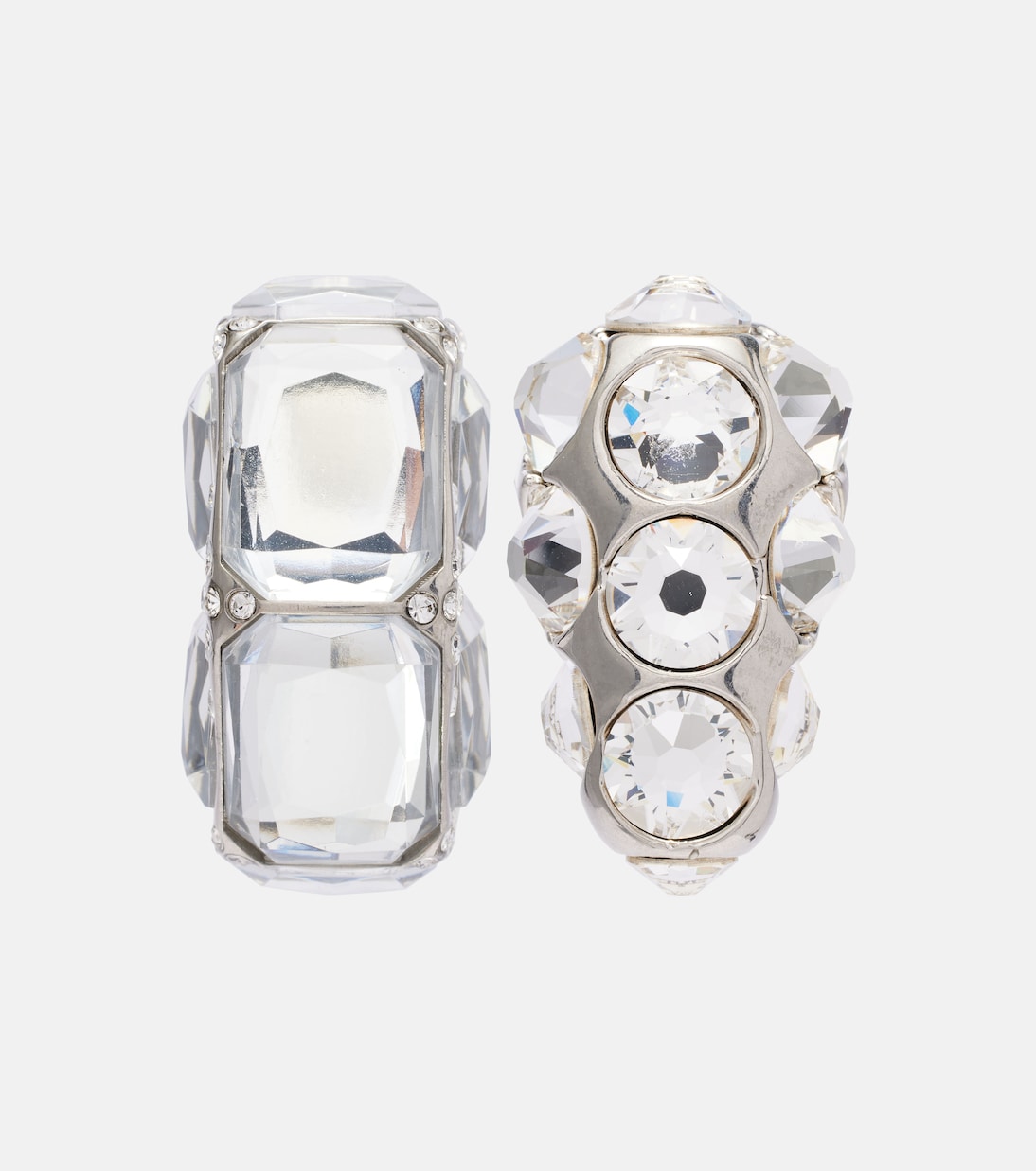 Orecchini asimmetrici con cristalli | Acne Studios