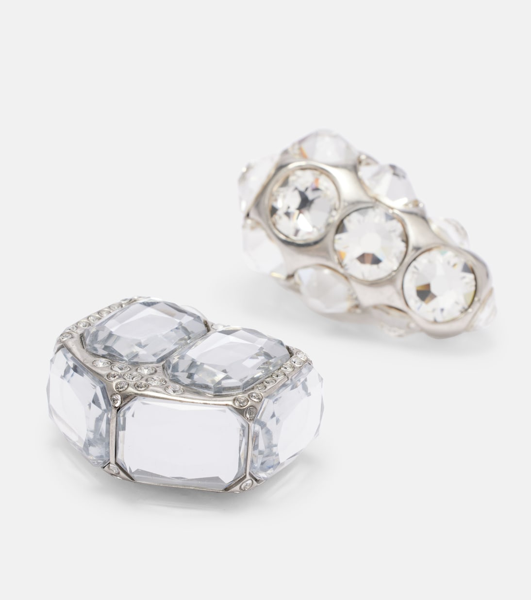 Orecchini asimmetrici con cristalli | Acne Studios
