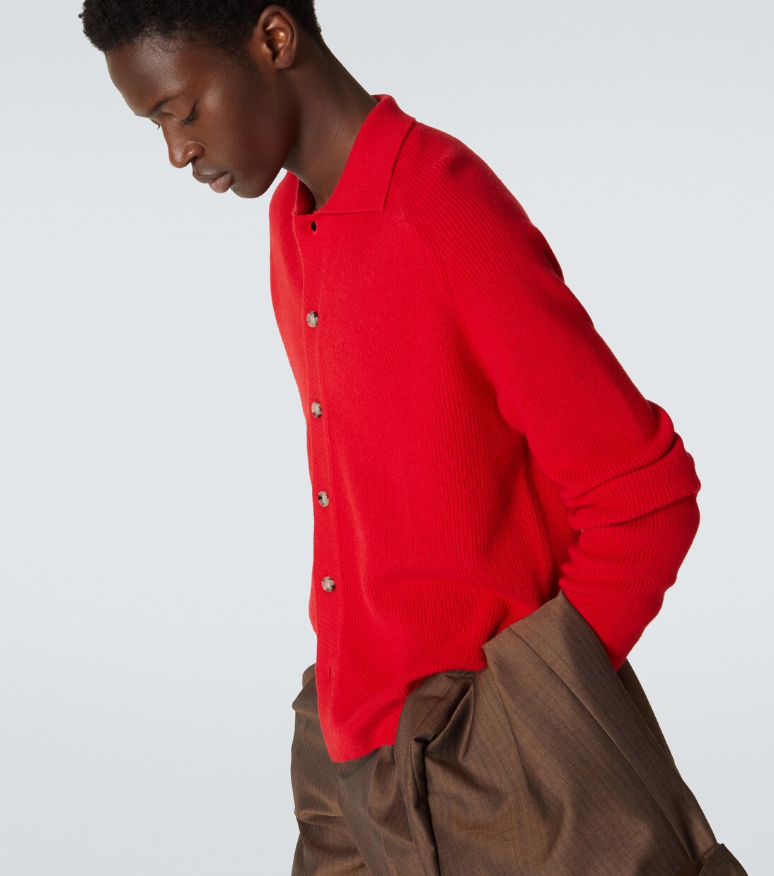 Cardigan in cotone e cashmere | Allude