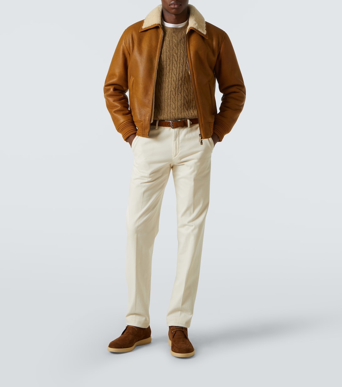 Pullover in cashmere a trecce | Loro Piana