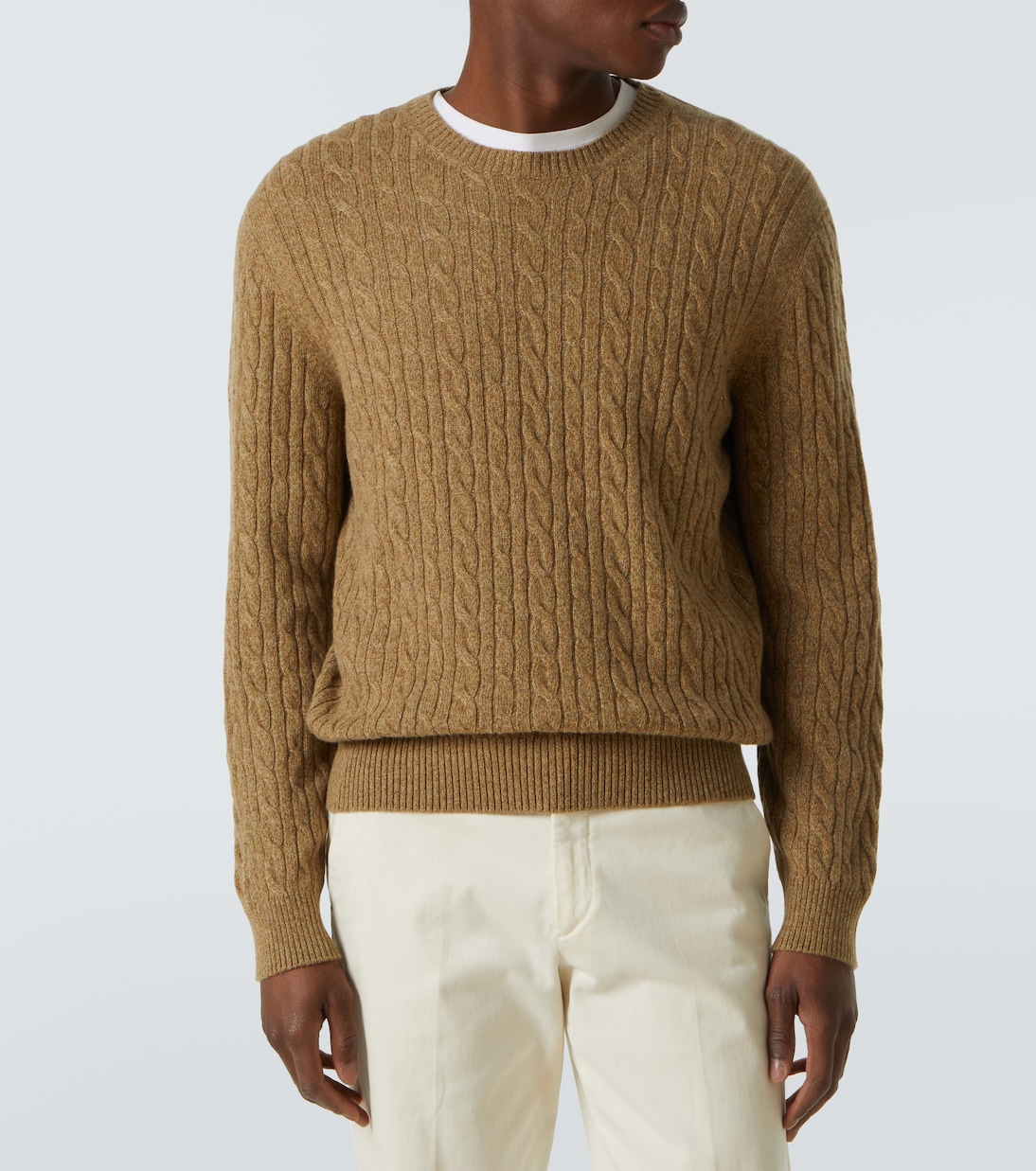 Pullover in cashmere a trecce | Loro Piana